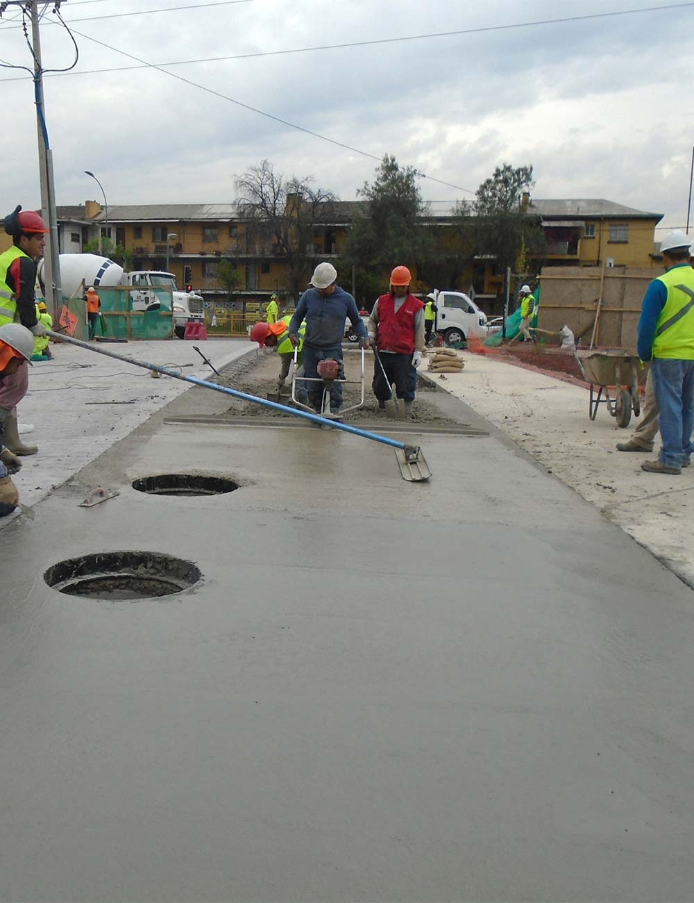 Pavimentación calle Carmen, comuna San Joaquín